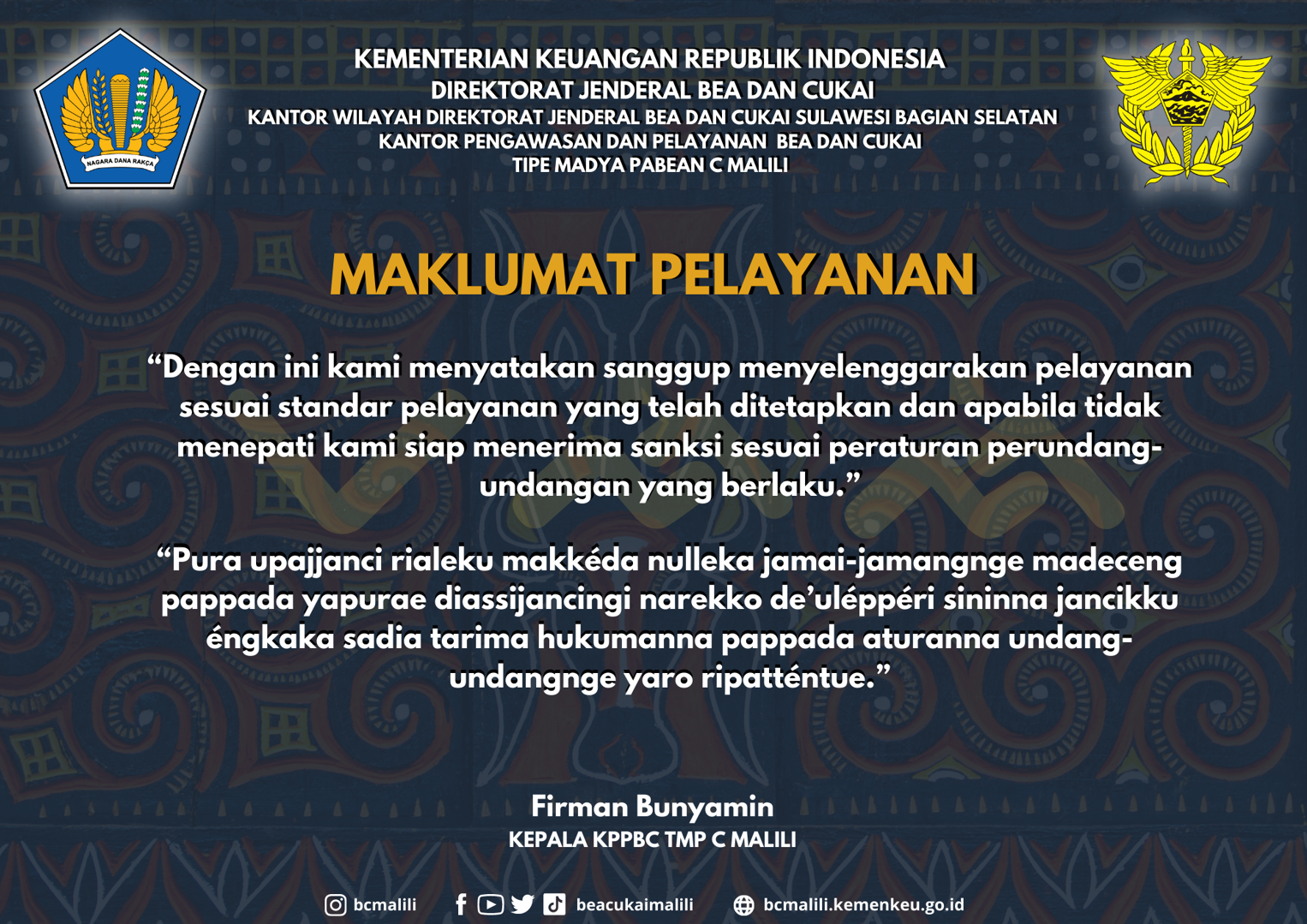 Maklumat Pelayanan