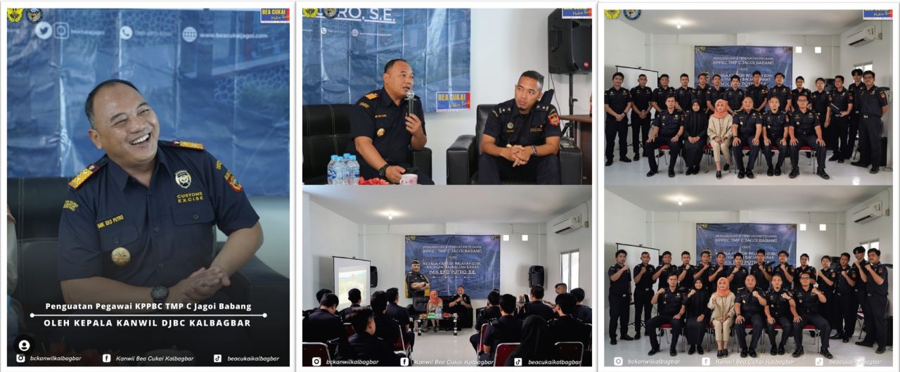 Penguatan Pegawai KPPBC TMP C Jagoi Babang oleh Kakanwil DJBC Kalbagbar