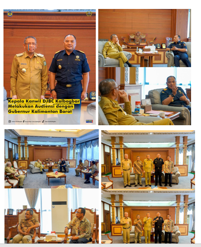 Kepala Kanwil DJBC Kalbagbar Melakukan Audiensi dengan Gubernur Kalimantan Barat