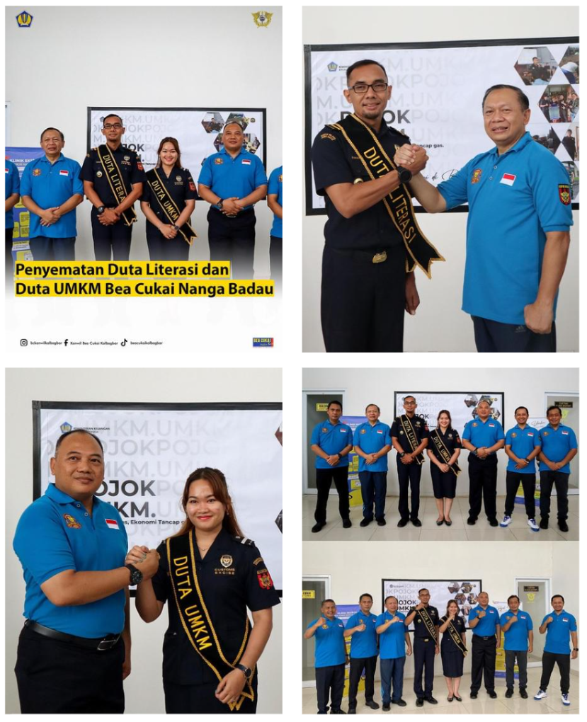 Penyematan Duta Literasi dan Duta UMKM Bea Cukai Nanga Badau