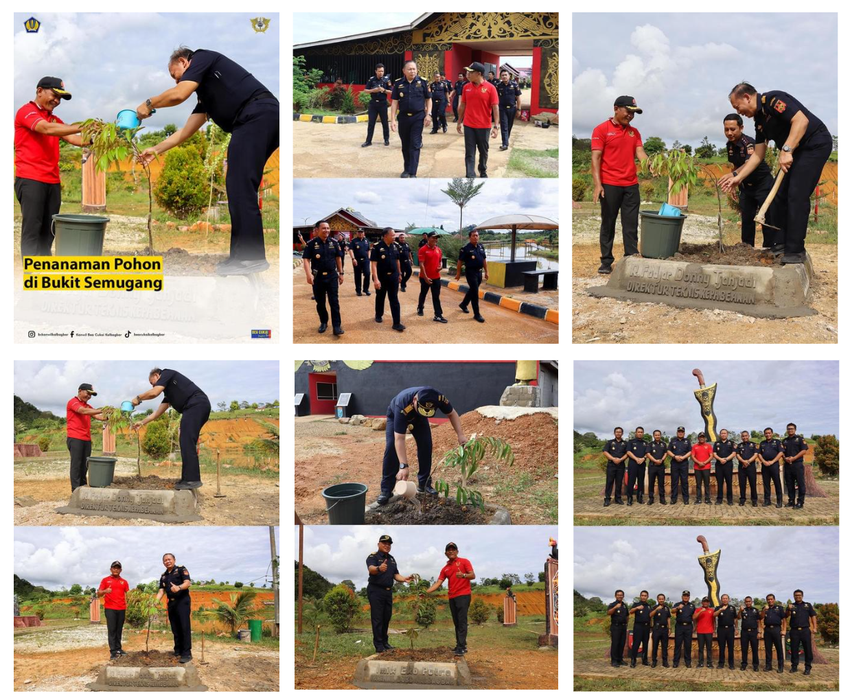Penanaman Pohon di Bukit Semugang
