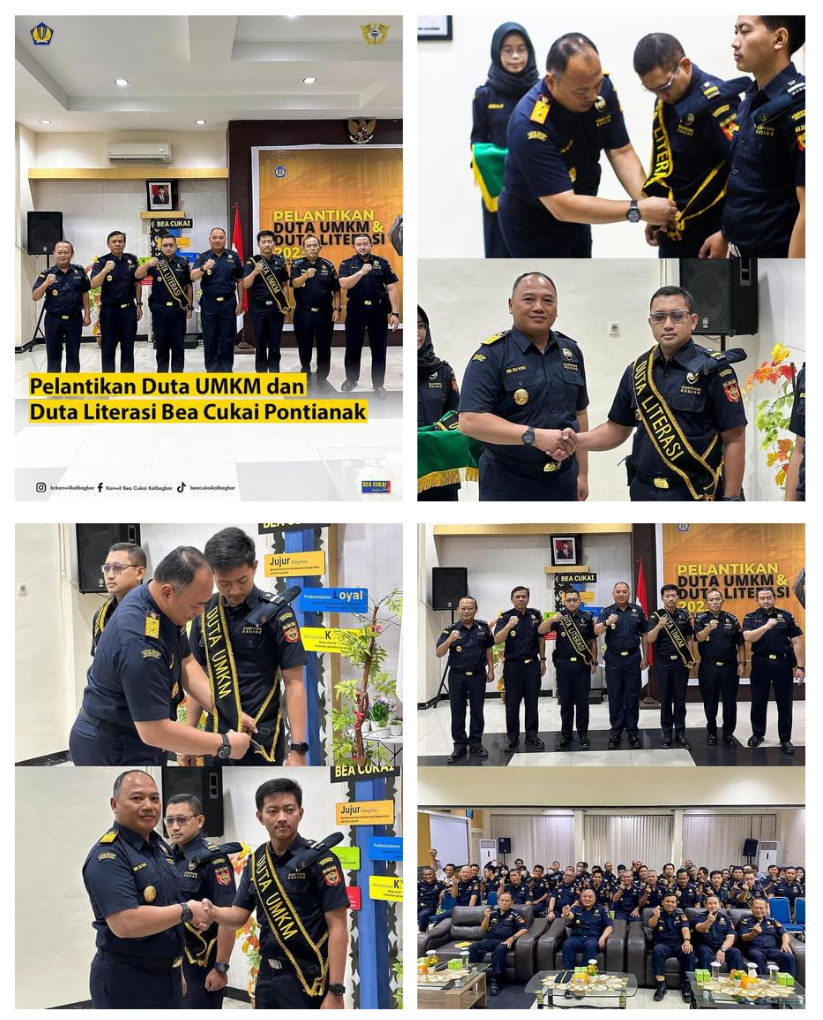 Pelantikan Duta UMKM dan Duta Literasi Bea Cukai Pontianak