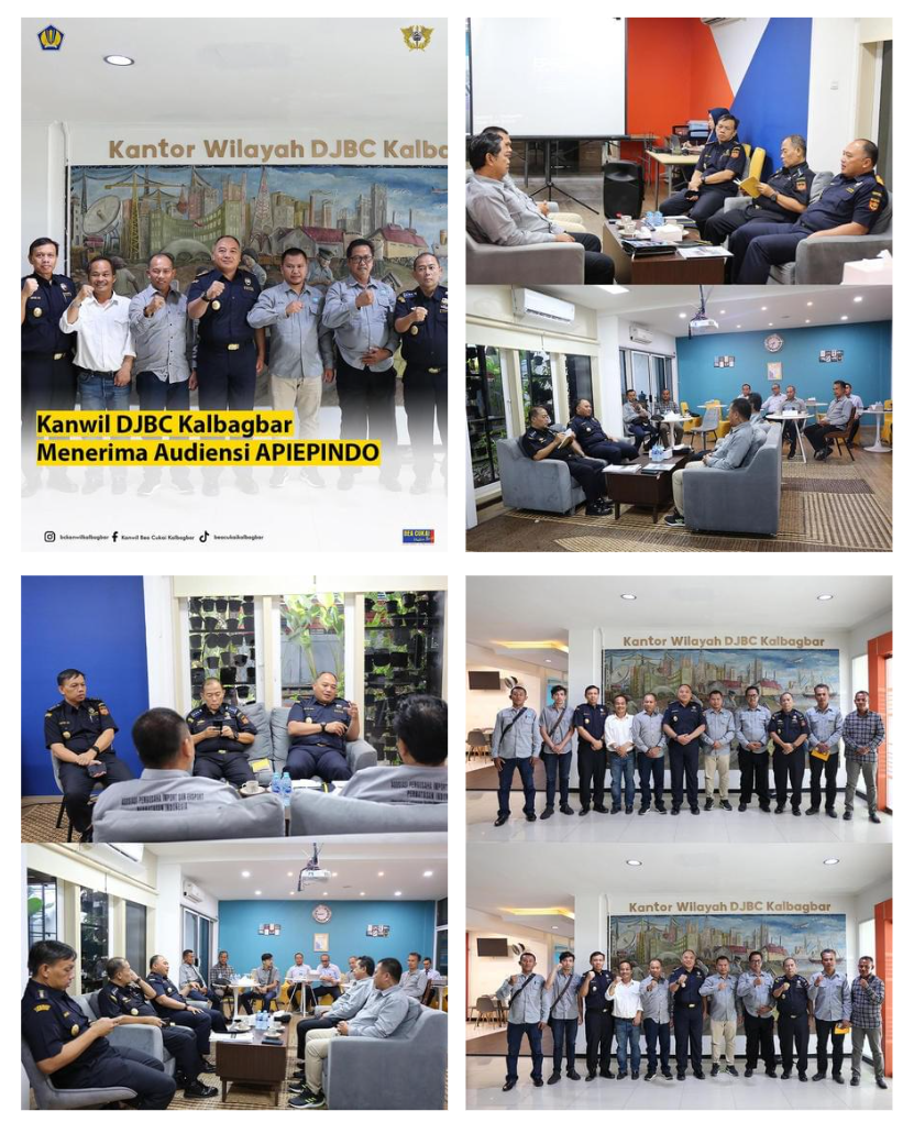 Kanwil DJBC Kalbagbar menerima Audiensi APIEPINDO