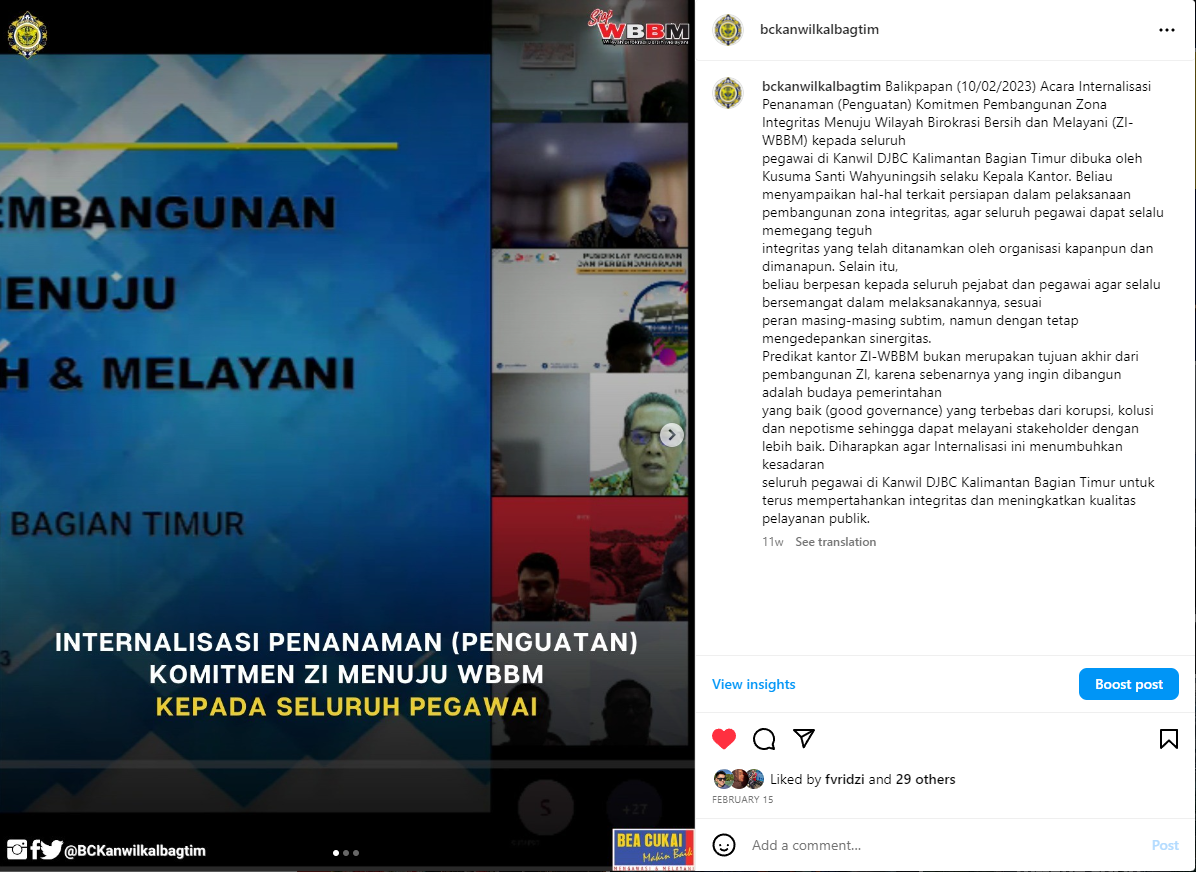 Kegiatan menuju WBBM