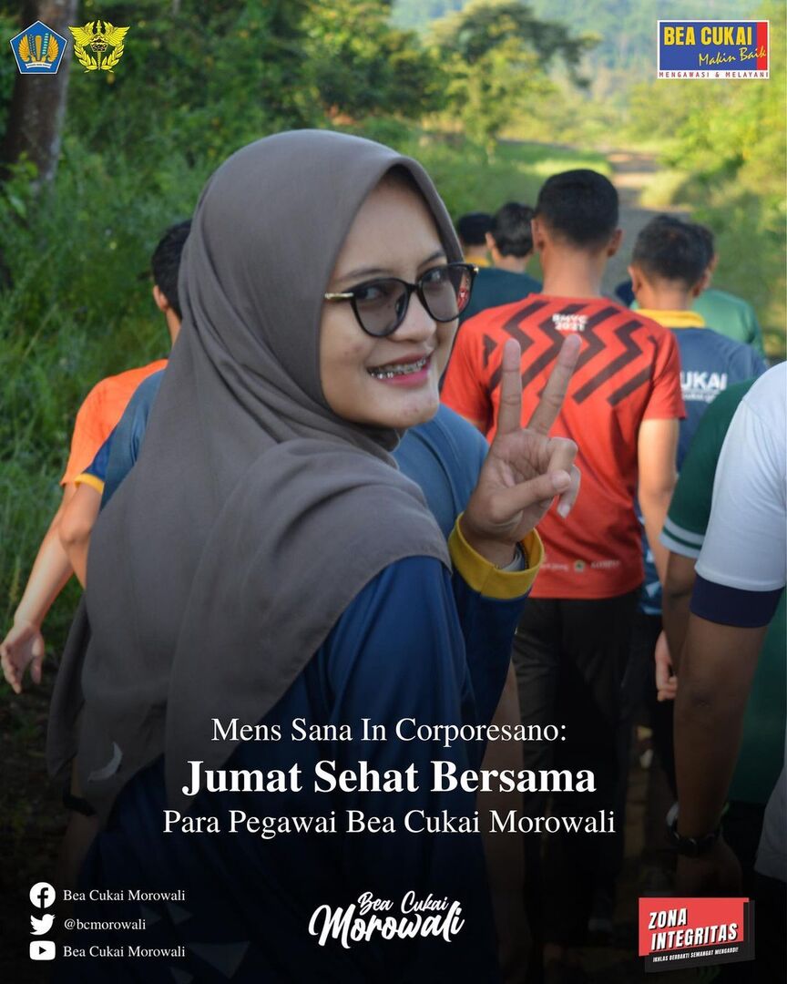 Mens Sana In Corporesano: Jumat Sehat Bersama Pegawai Bea Cukai Morowali