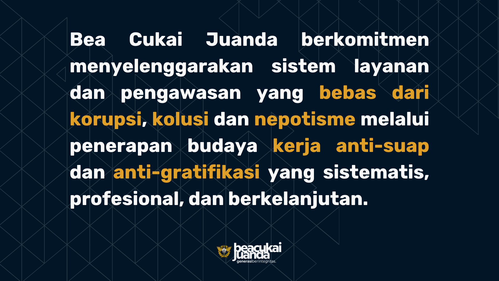 Tolak Gratifikasi