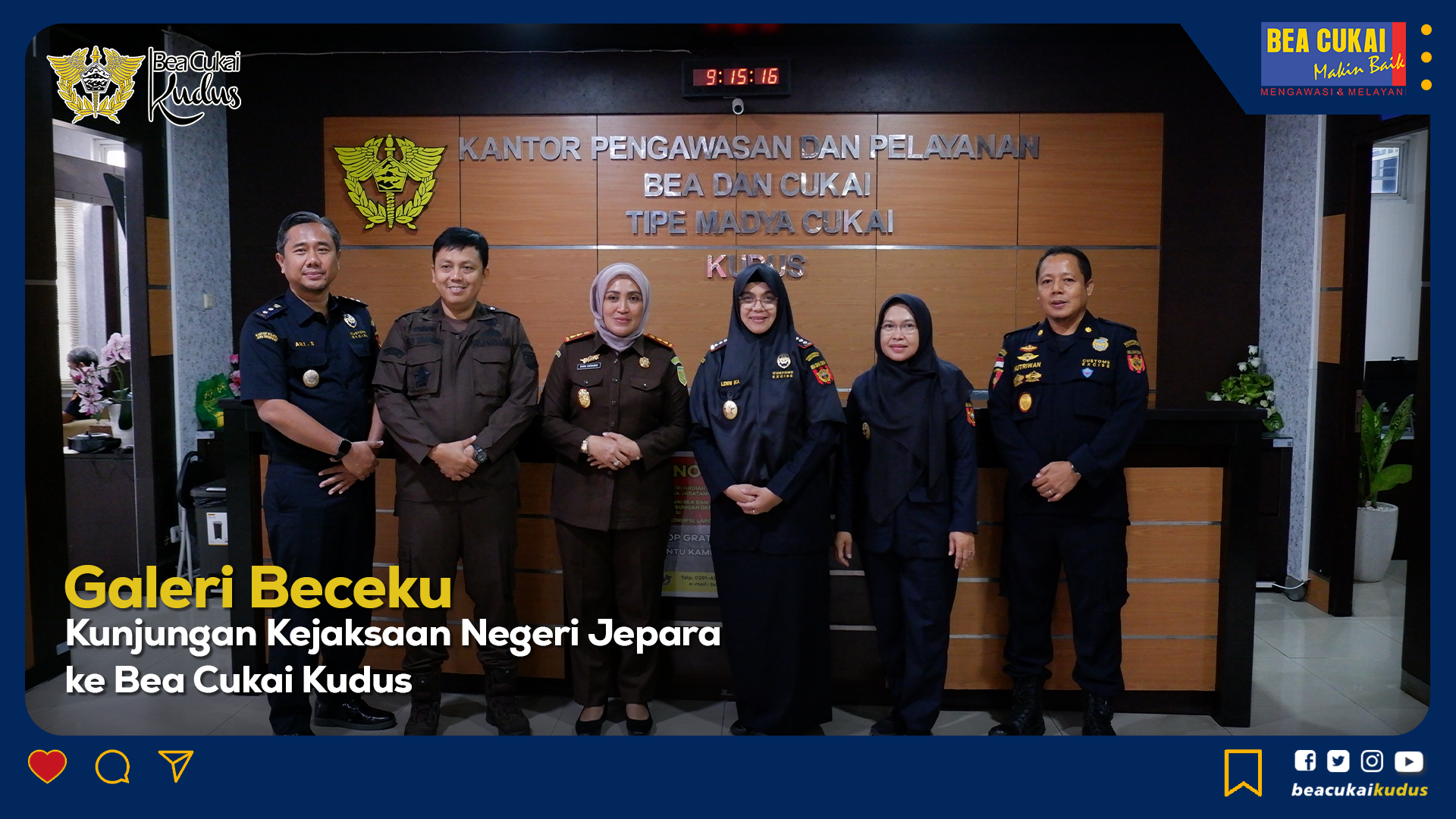 Kunjungan Kejaksaan Negeri Jepara ke Bea Cukai Kudus