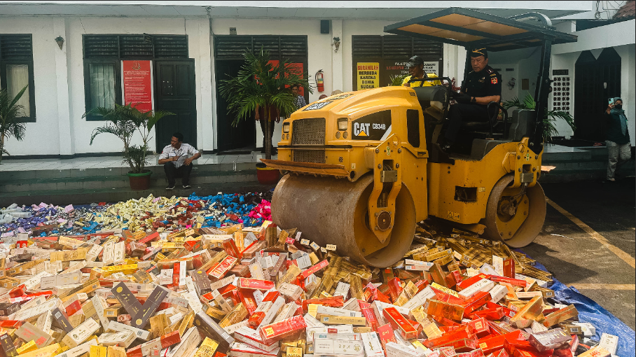 Sinergi Pemusnahan Barang Bukti Perkara