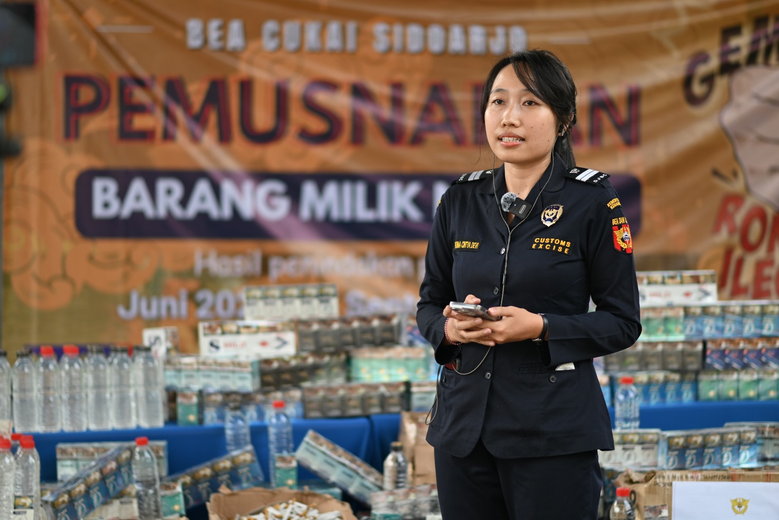 Pemusnahan Hasil Penindakan Barang Kena Cukai Ilegal Ke-5