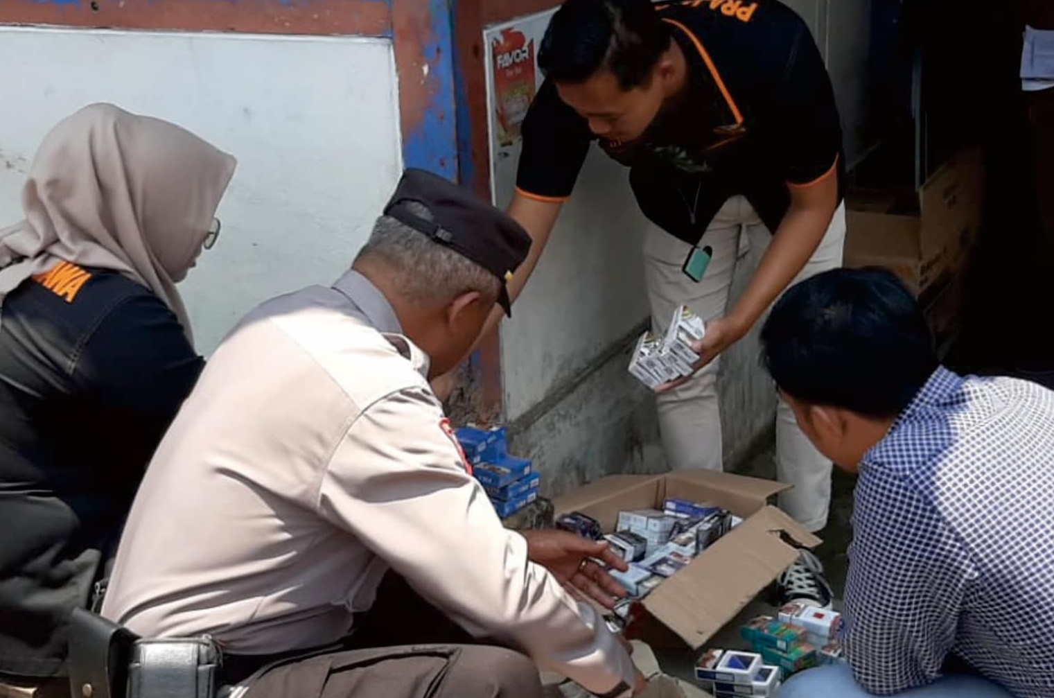 Tekan Peredaran Rokok Ilegal, Bea Cukai Magelang Adakan Operasi Gabungan