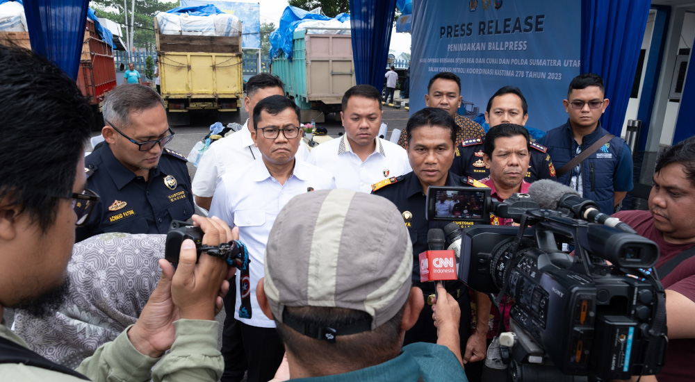 Penindakan Ballpress Hasil Operasi Bersama Bea Cukai Dan Polda Sumatera Utara