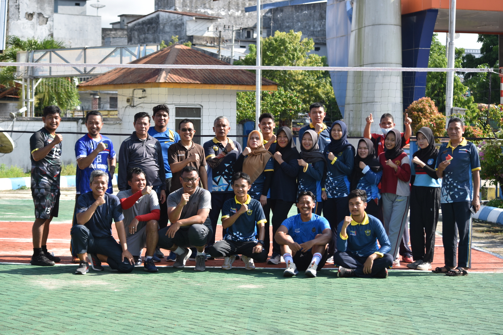 Pertandingan Voli Persahabatan Dengan PT. Pelindo