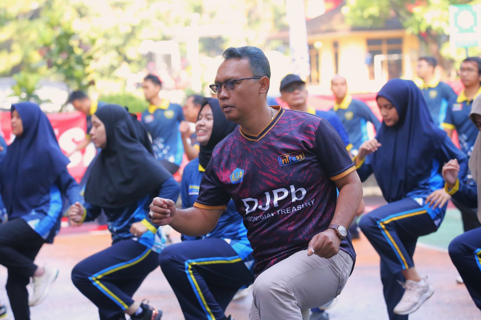 Senam Bersama dengan Kanwil DJPB Jawa Barat