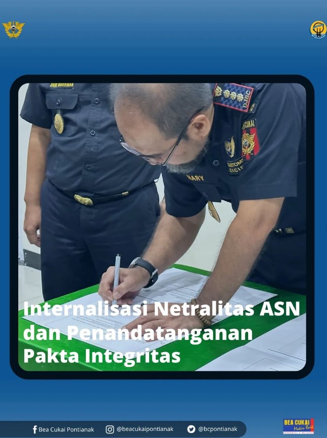 Internalisasi Netralitas ASN dan Penandatanganan Pakta Integritas
