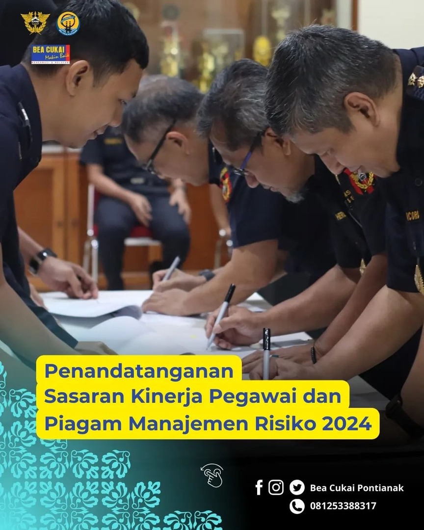 Penandatanganan Sasaran Kinerja Pegawai dan Piagam Manajemen Risiko 2024
