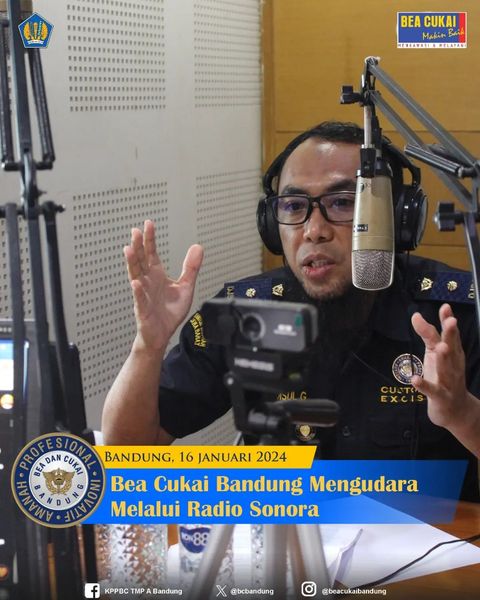 Bea Cukai Bandung Mengudara di Radio Sonora Bandung