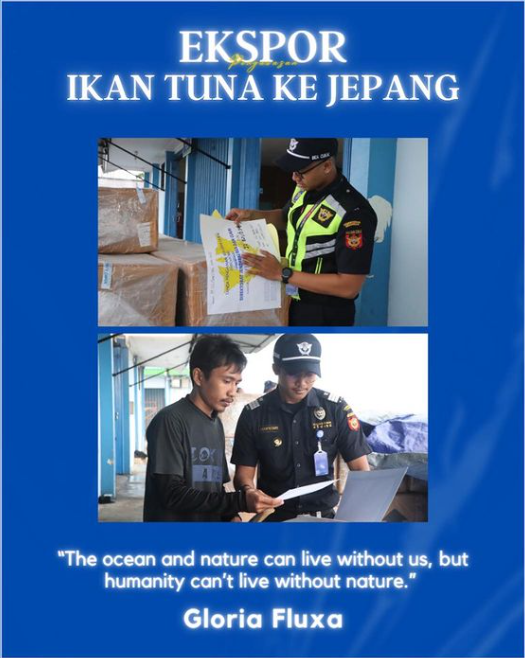 Pengawasan Ekspor Ikan Tuna dari Biak dengan Negara Tujuan Jepang