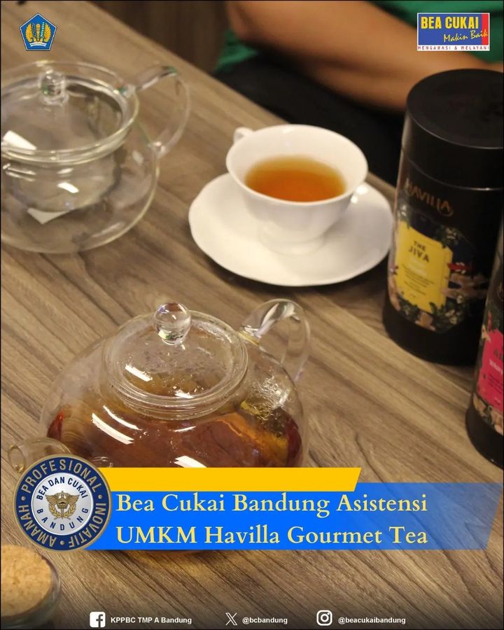 Bea Cukai Bandung Asistensi UMKM Havilla Gourmet tea 
