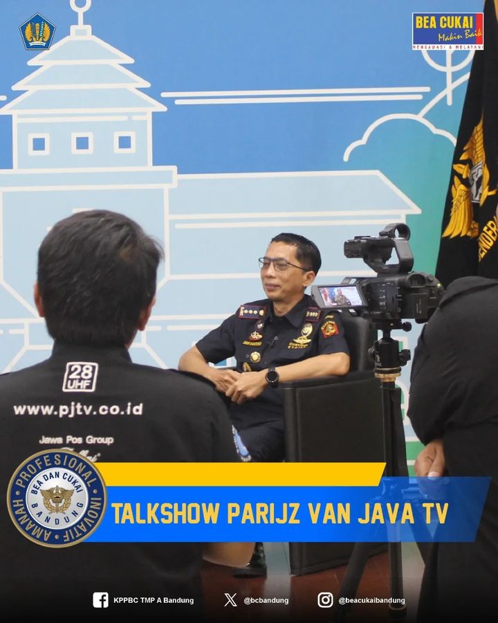 Talkshow Bea Cukai Bandung Bersaama Parijz Van Java TV 
