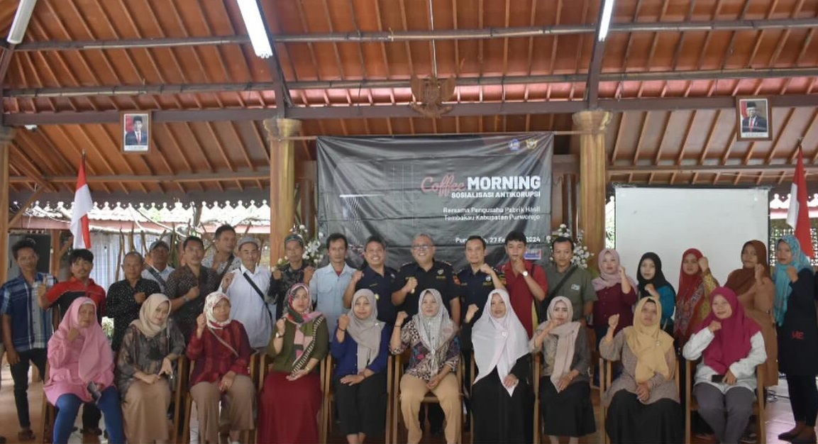 Bea Cukai Magelang telah melaksanakan coffee morning, intimasi, dan sosialisasi anti korupsi kepada 39 pengusaha pabrik rokok kelembak menyan di Kabupaten Purworejo.