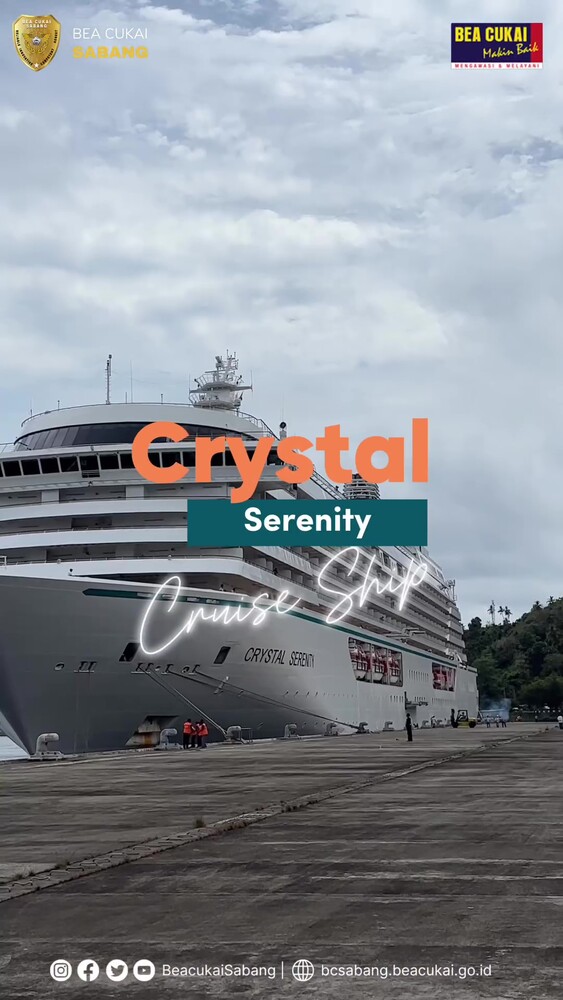 Kedatangan Kapal MS. Crystal Serenity