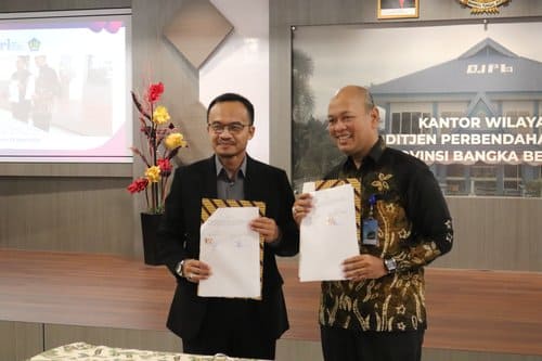 Penandatanganan Nota Kesepahaman (MoU) Program Pemberdayaan UMKM RRI Sungailiat bersama Perwakilan Kemenkeu Satu Provinsi Kepulauan Bangka Belitung