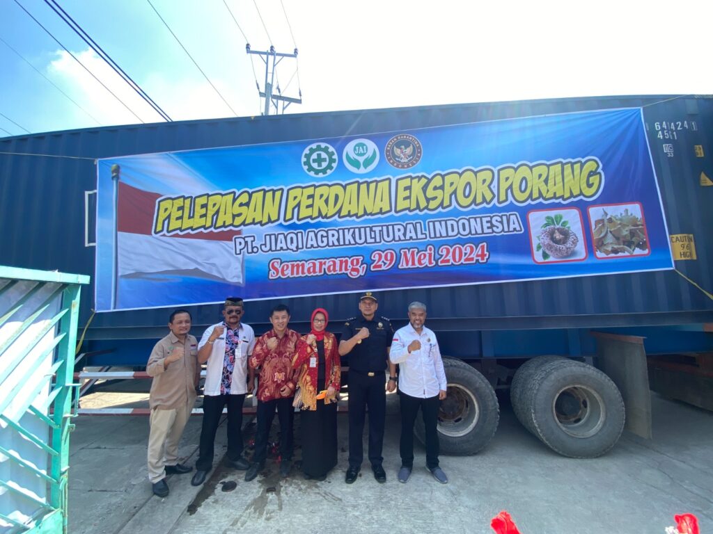 Produk Porang Jawa Tengah Tembus Pasar Cina, Bea Cukai Tanjung Emas Berikan Pelayanan Ekspor