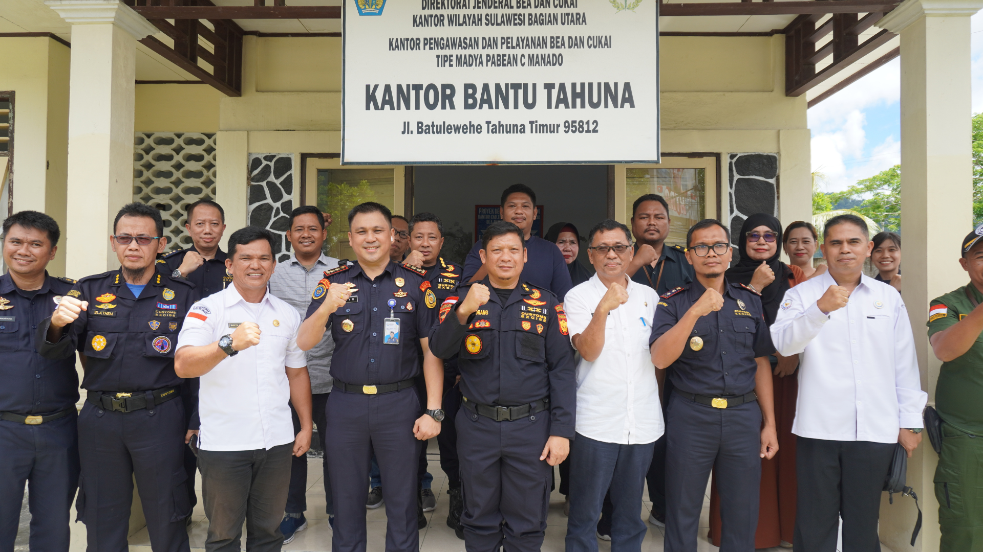 Kunjungan Kerja Kepala Kantor Wilayah DJBC Sulawesi Utara ke Batas Utara NKRI