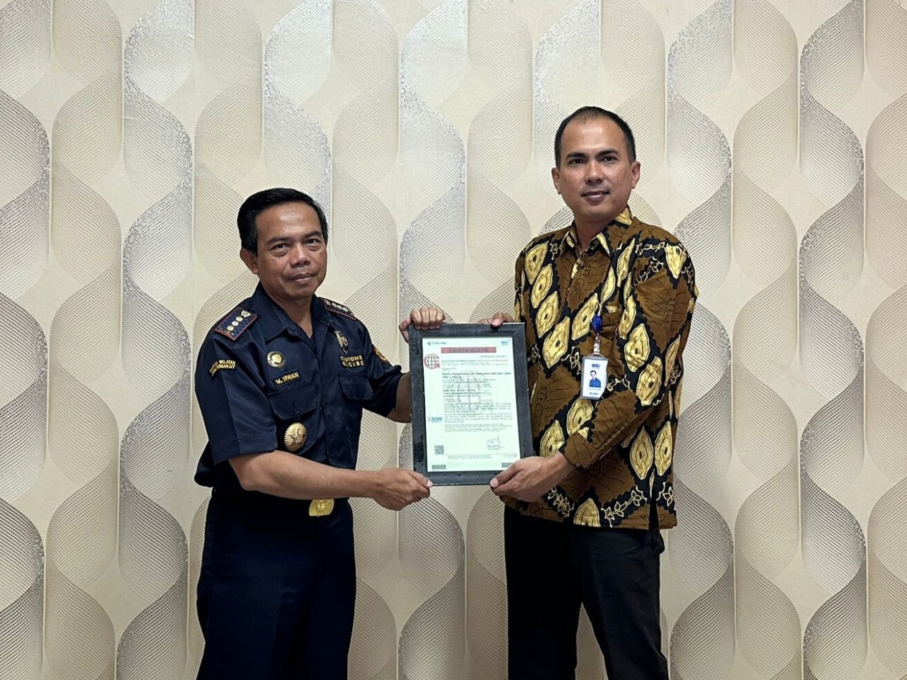 Bea Cukai Cilacap Berhasil Pertahankan Sertifikat Sistem Manajemen Mutu dan Anti Penyuapan