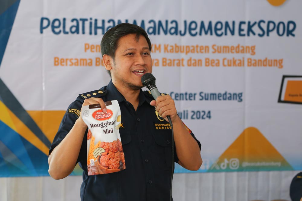 Bea Cukai Berikan Pelatihan Ekspor Kepada UMKM Kabupaten Sumedang