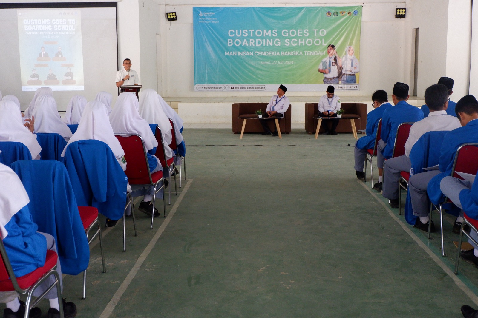 Bea Cukai Pangkalpinang Sosialisasikan Tugas dan Fungsi kepada Siswa MAN Insan Cendekia Bangka Tengah