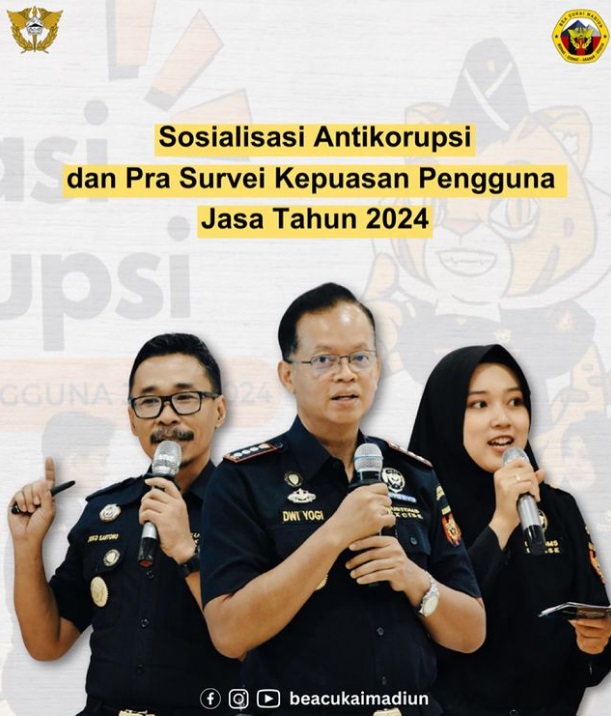 Sosialisasi Antikorupsi dan Pra-Survei Kepuasan Pengguna Jasa Tahun 2024
