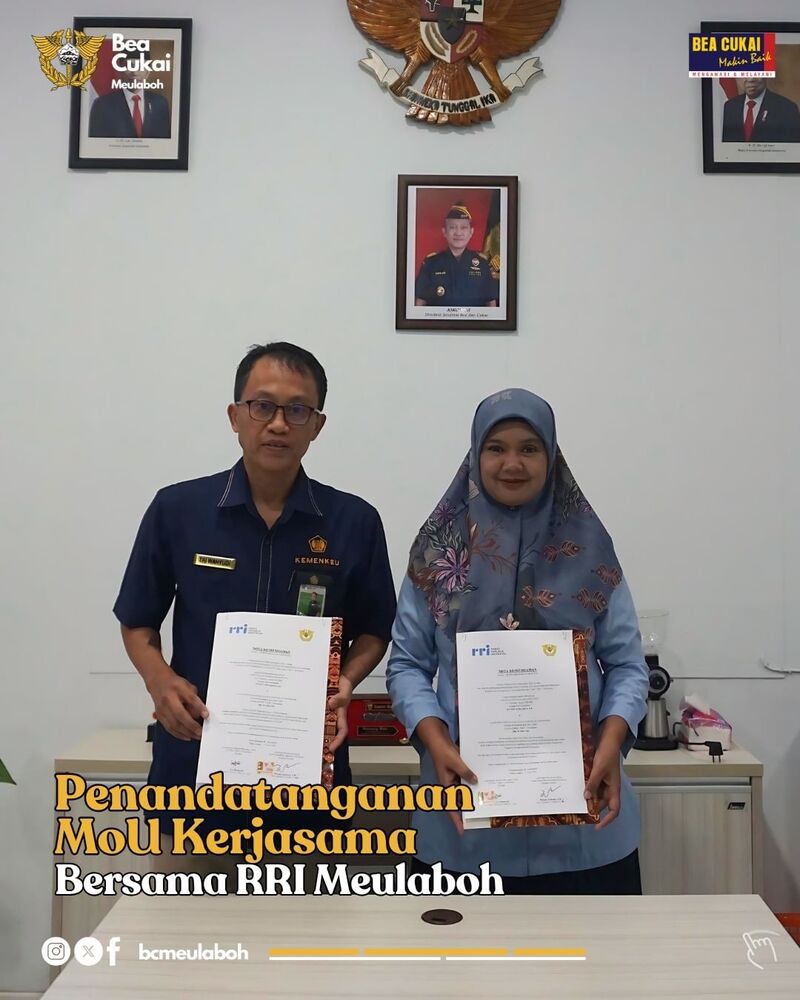 Kerjasama Beacukai Meulaboh dengan RRI Meulaboh