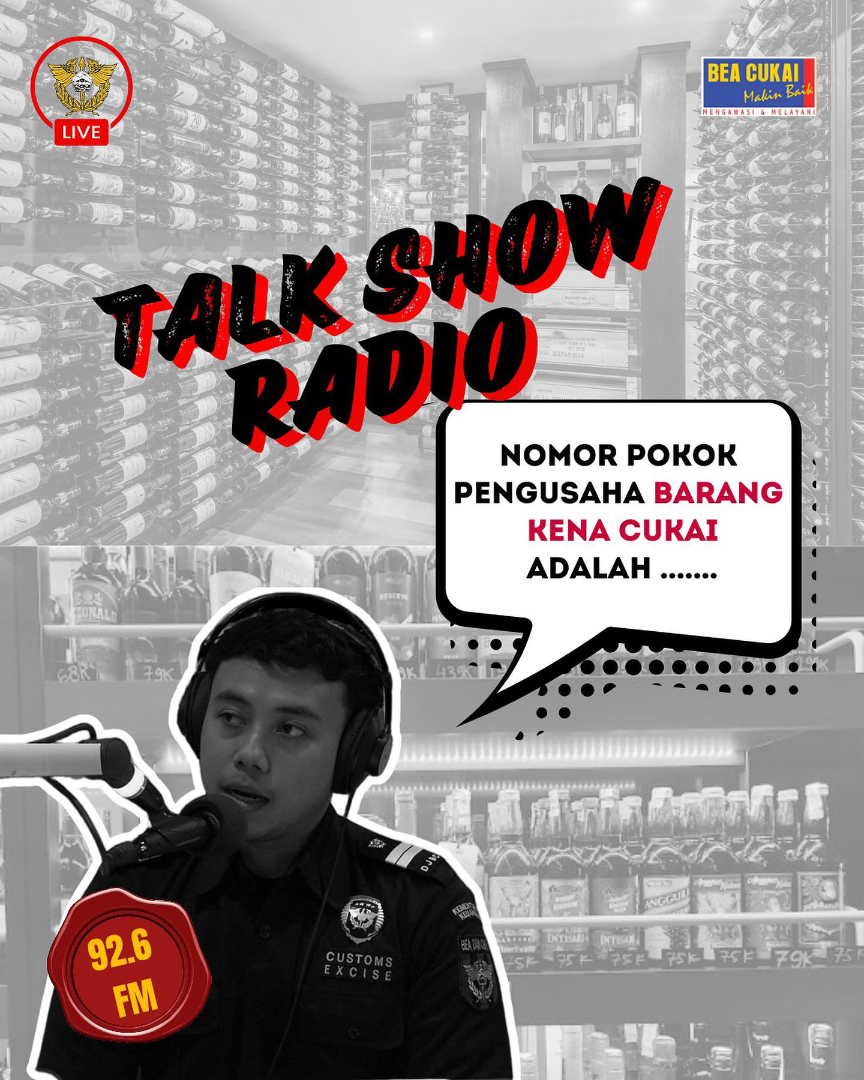Talkshow Radio Bea Cukai Denpasar : Perizinan di bidang Cukai