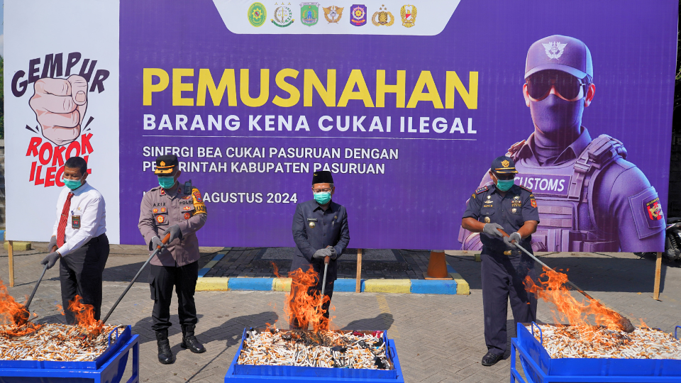 Sinergi Bersama Pemkab Pasuruan, Bea Cukai Pasuruan Amankan Potensi Kerugian Negara Hingga Milliaran Rupiah