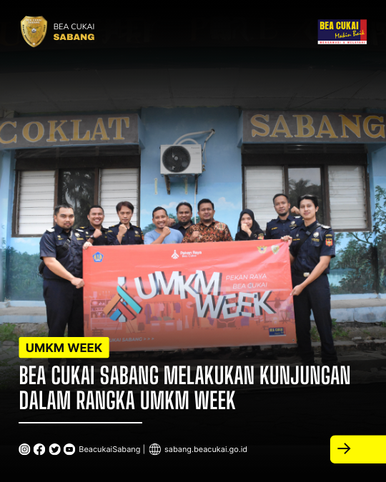 Bea Cukai Sabang melakukan kunjungan ke UMKM