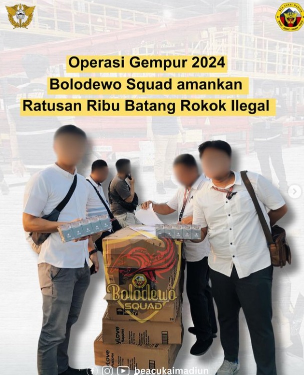 Operasi Gempur Rokok Ilegal 2024