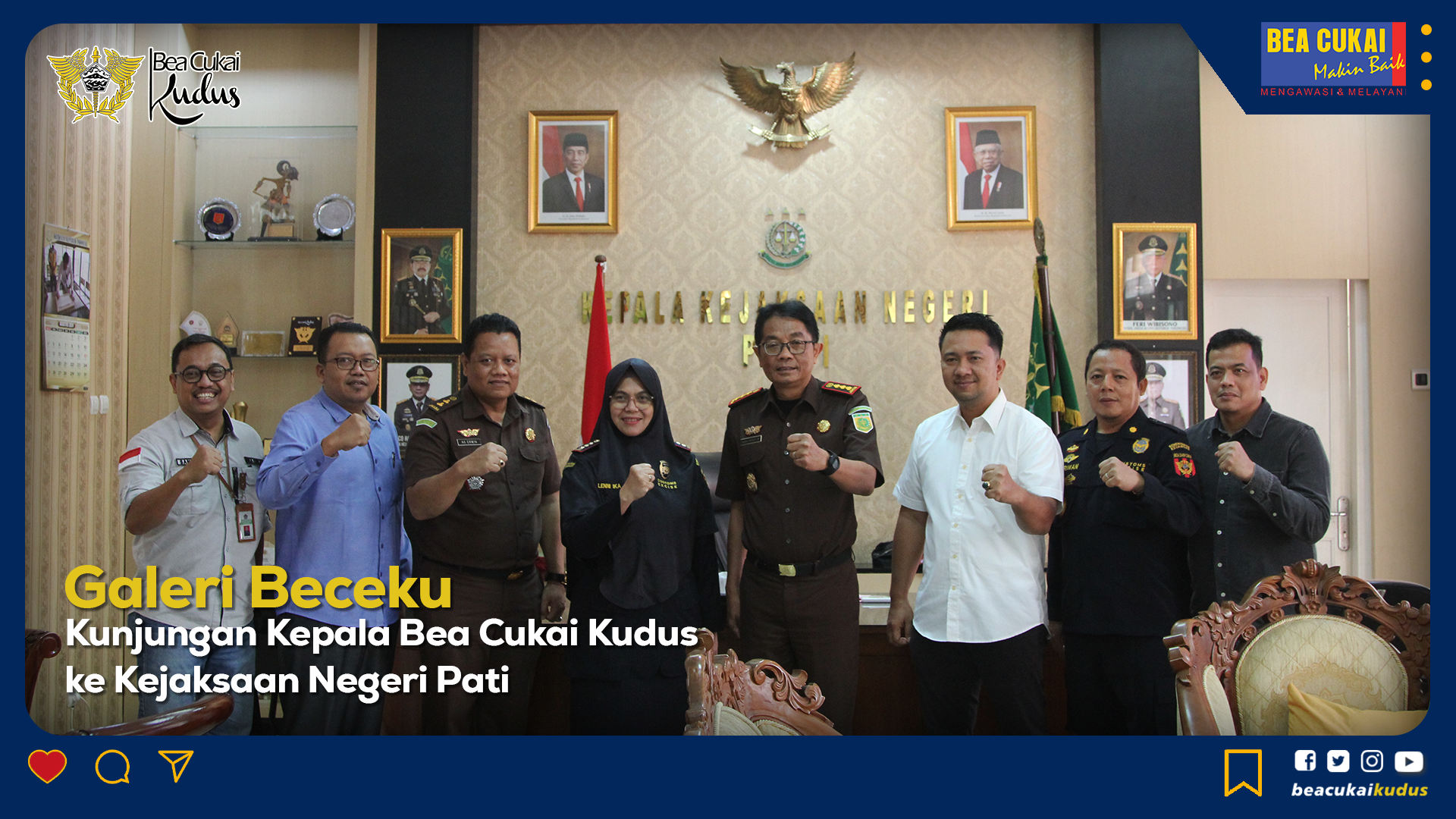 Kunjungan Kepala Bea Cukai Kudus ke Kejaksaan Negeri Pati