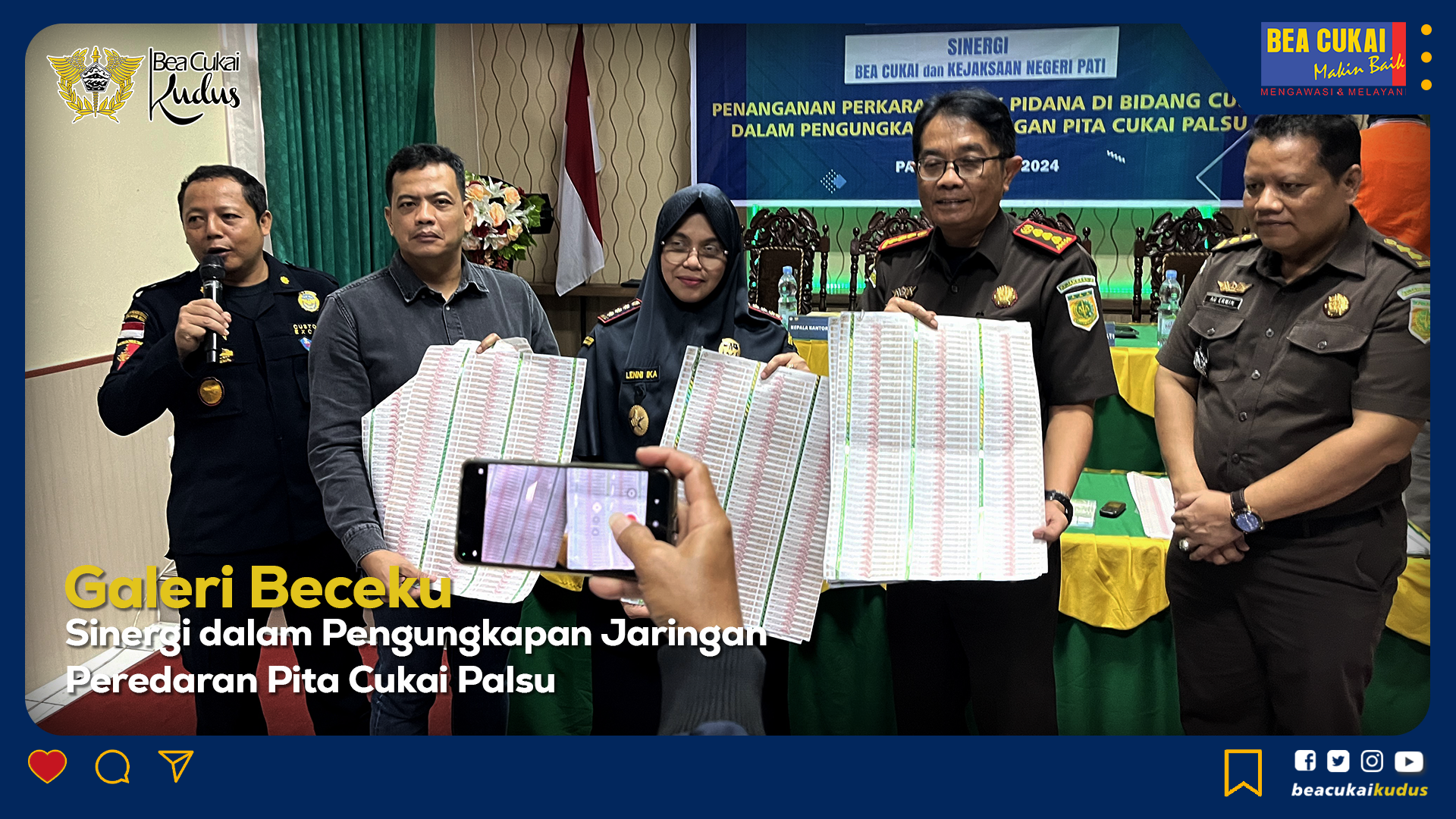 Pengungkapan Jaringan Peredaran Pita Cukai Palsu