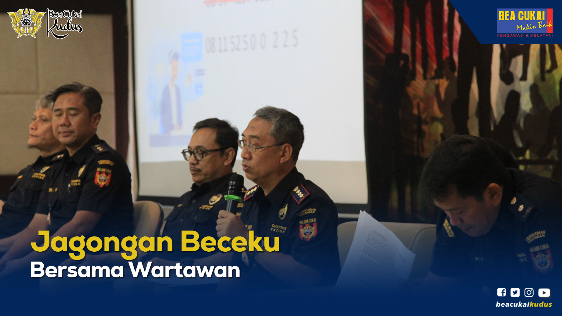 Semarakkan Hari Pabean Internasional 2024, Bea Cukai Kudus bersama Awak Media Gelar Jagongan Beceku