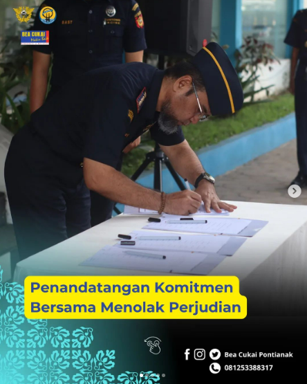 Penandatanganan Komitmen Bersama Menolak Perjudian