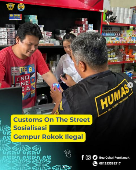 Customs On The Street (COTS) Sosialisasi Gempur Rokok Ilegal