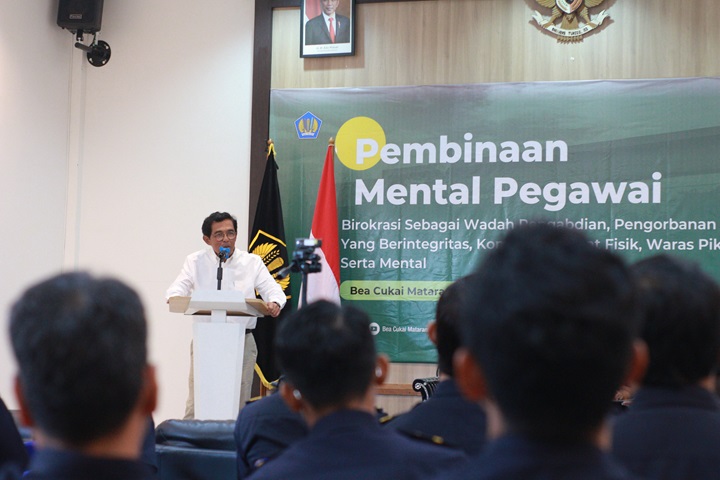 Bea Cukai Mataram Hadirkan Bapak Doktor R. B. Permana Agung Dradjattun, M.Sc Dalam Acara Pembinaan Mental Pegawai (Bintal)