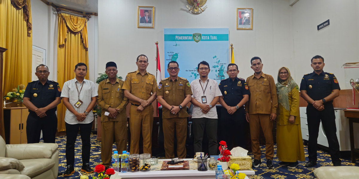 Bea Cukai Tual Perkuat Sinergi dengan Pemerintah Kota Tual
