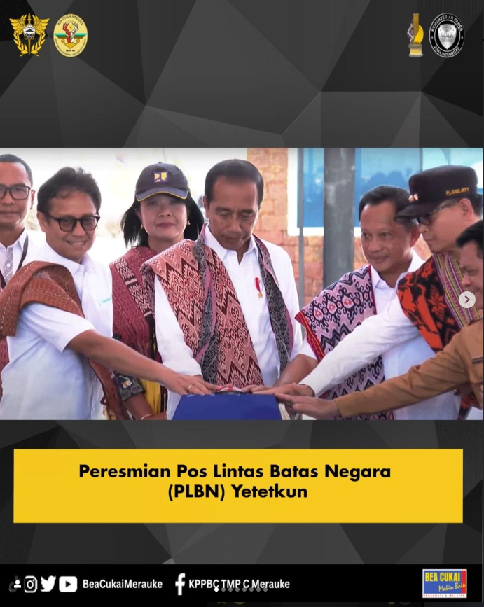 Bea Cukai Merauke Menghadiri Peresmian PLBN Yetetkun