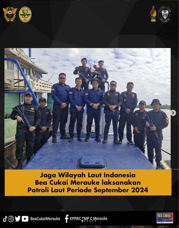 Patroli Laut Bea Cukai Merauke