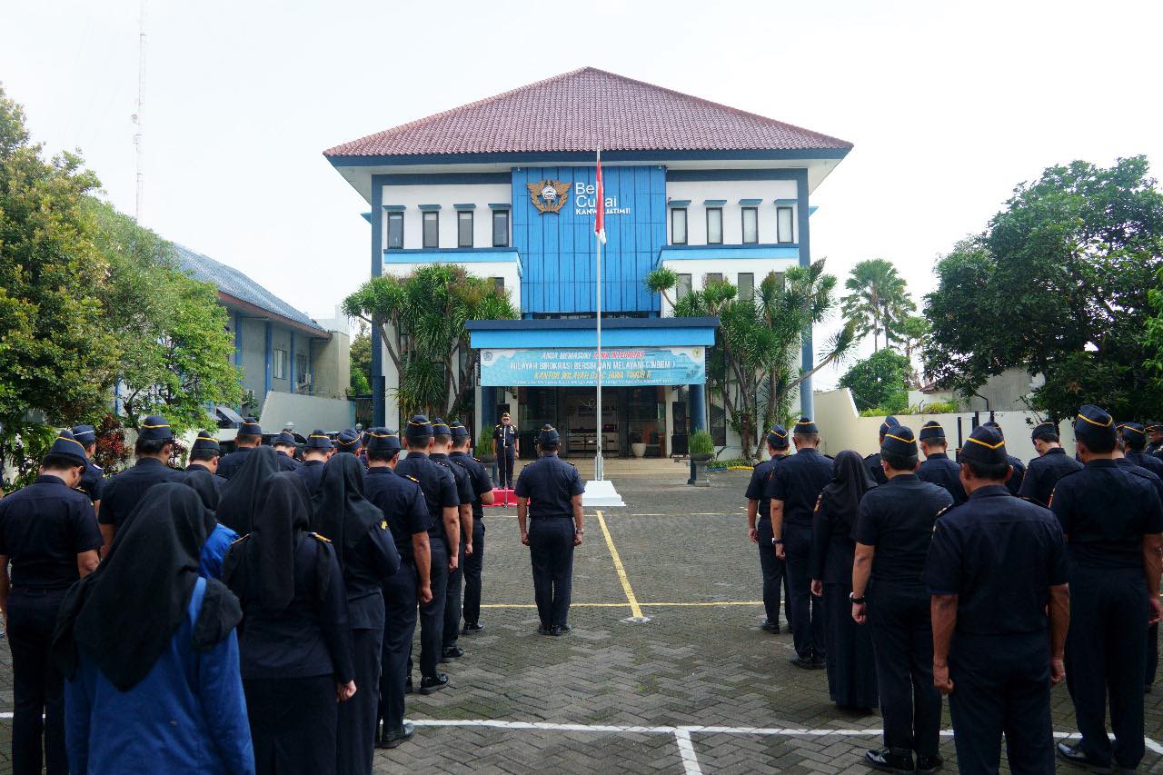 Pimpin Apel Perdana 2024, Kakanwil Bea Cukai Jatim II Amanatkan Sejumlah Hal