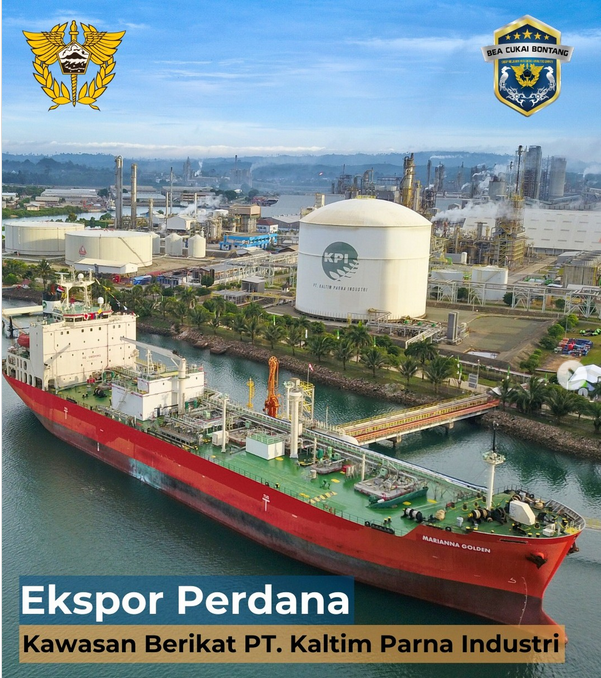 Ekspor Perdana Kawasan Berikat PT. Kaltim Parna Industri