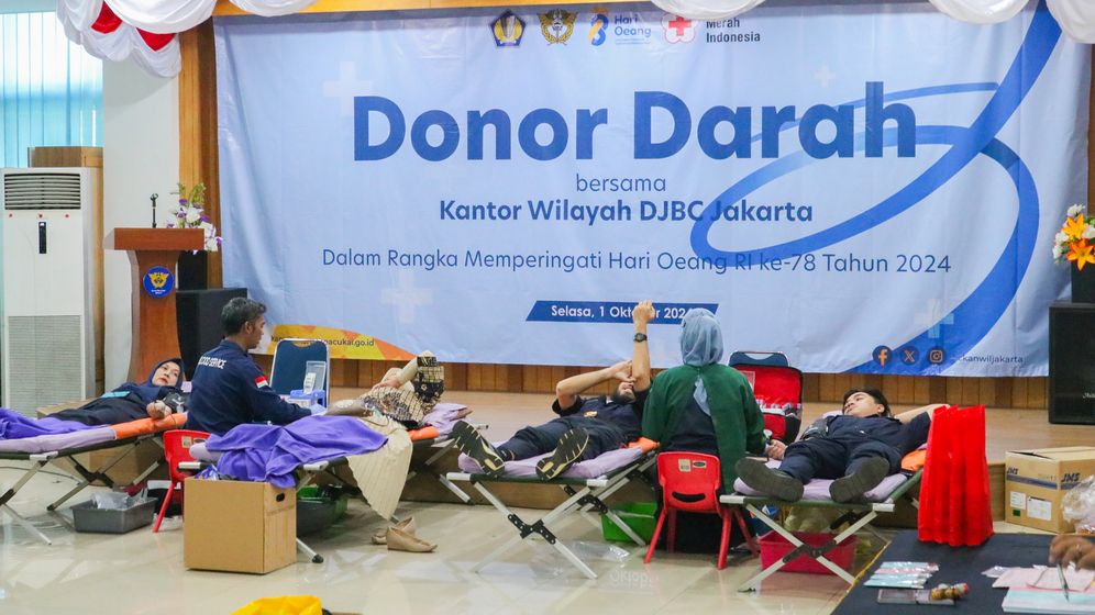 Donor Darah Bersama Satuan Kerja di Lingkungan Bea Cukai Kanwil Jakarta