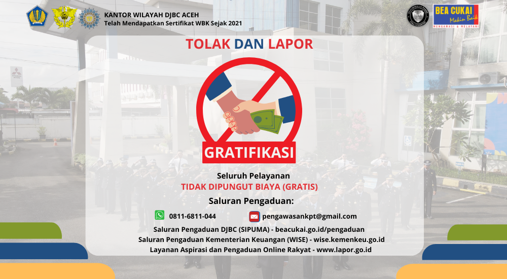 Tolak dan Lapor Gratifikasi